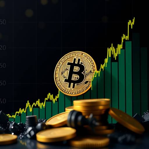 Bitcoin price chart showing a recent surge in value
